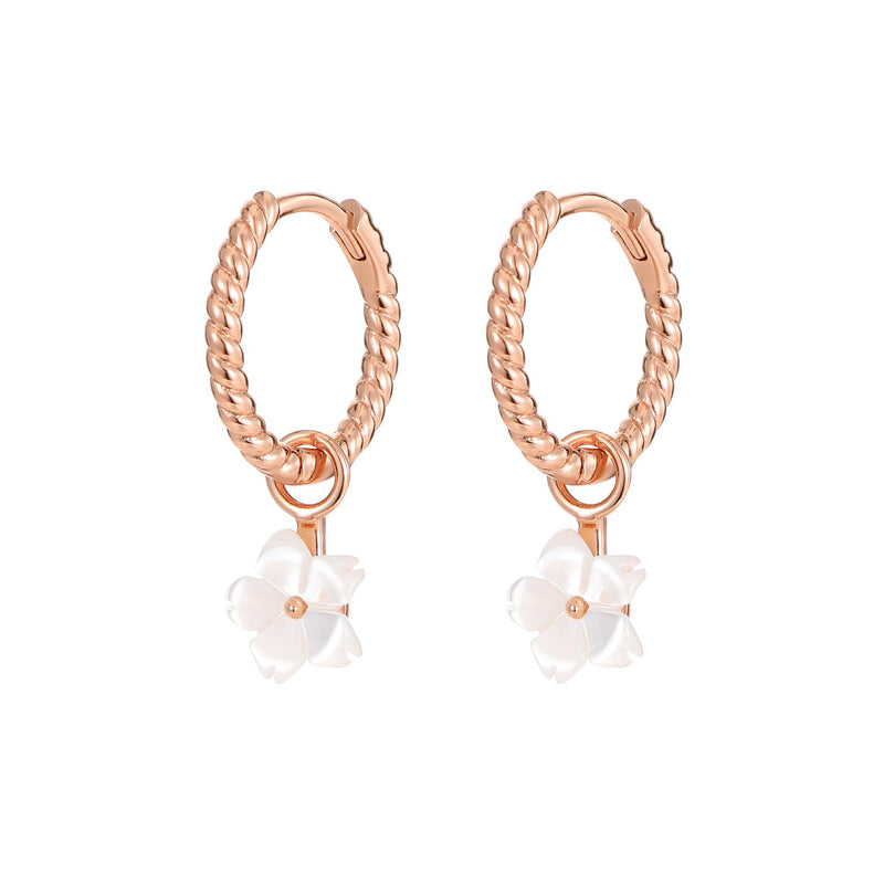 Blossom Twist Hoops Earrings