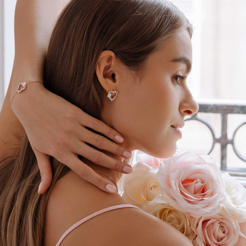 Heart Earrings Silver