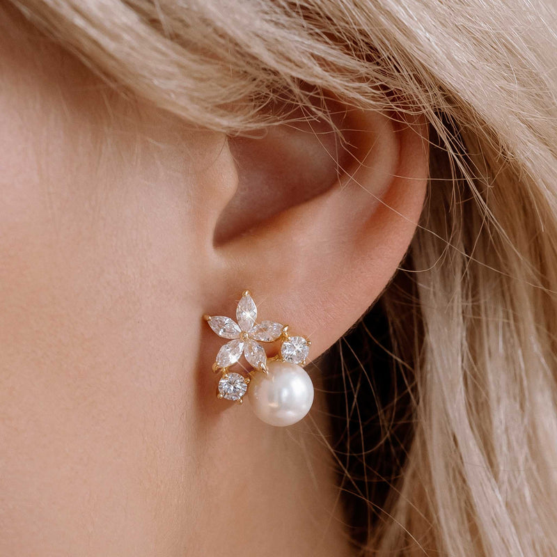 Fleur Earrings Gold