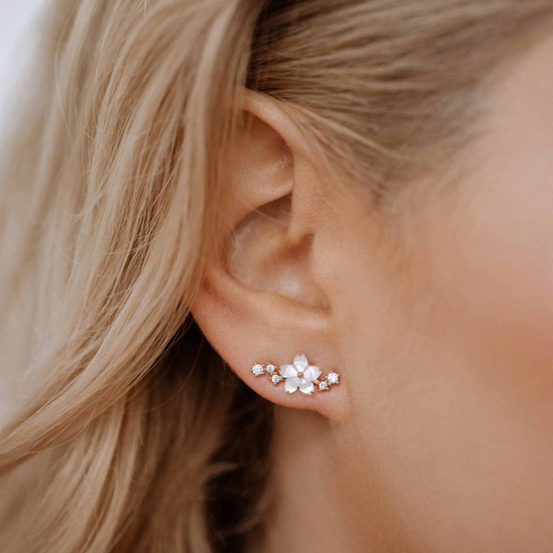 Letter Necklace, Sparkle Earrings Bundle