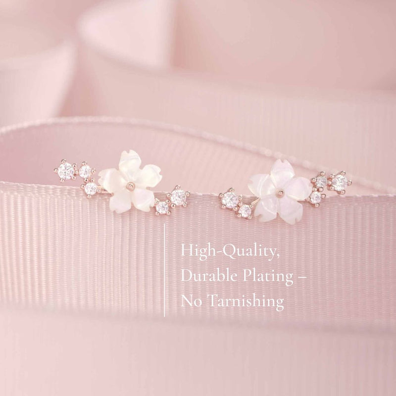 Rose Gold Sparkle Earrings