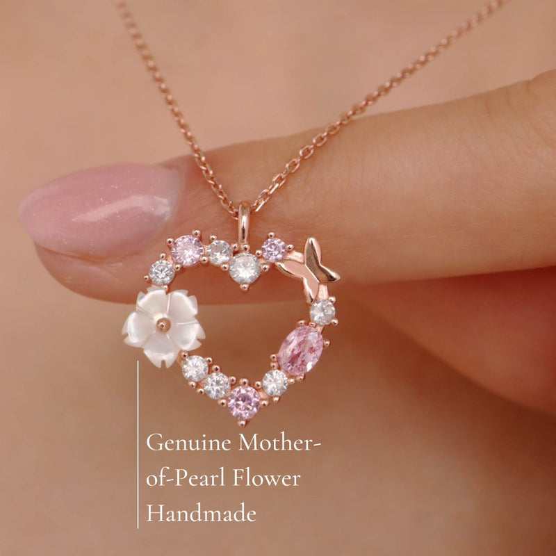 Rose Gold Heart Necklace