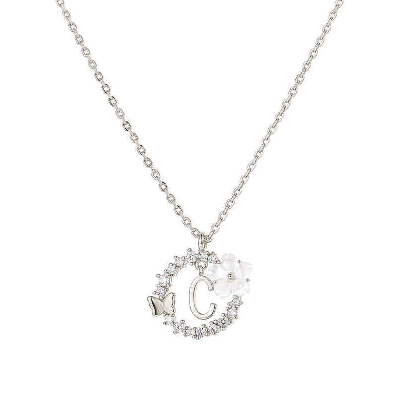 Letter Necklace - Silver
