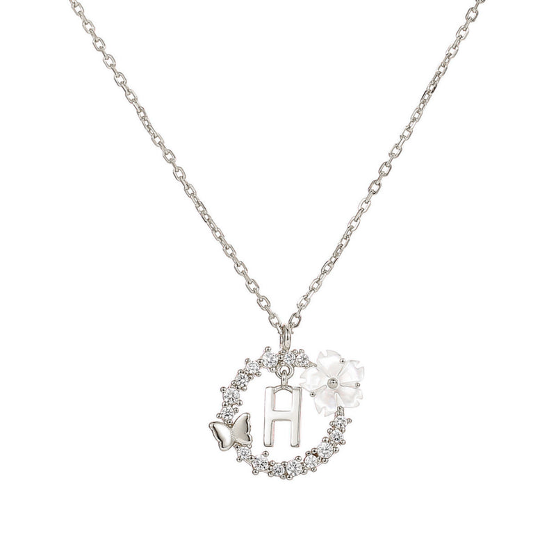 Letter Necklace - Silver