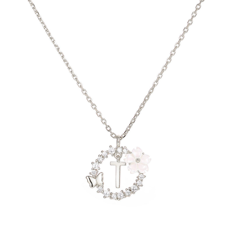 Silver Letter Necklace