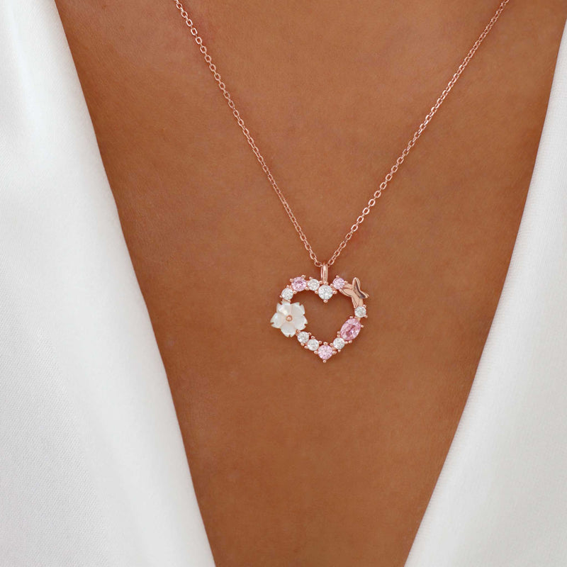Rose Gold Heart Necklace