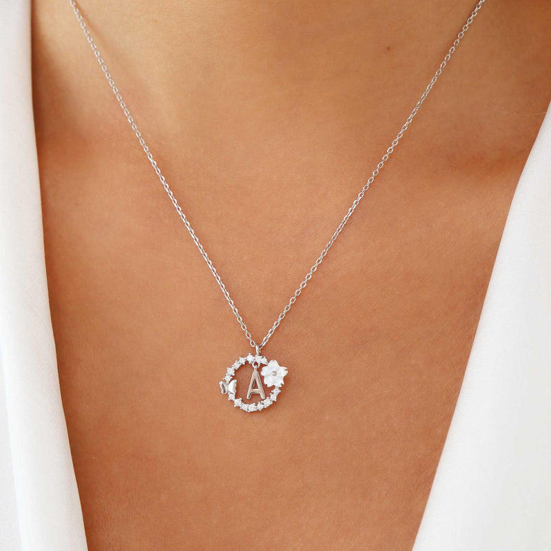 Letter Necklace - Silver