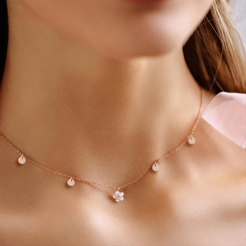 Rose Gold Dots Necklace