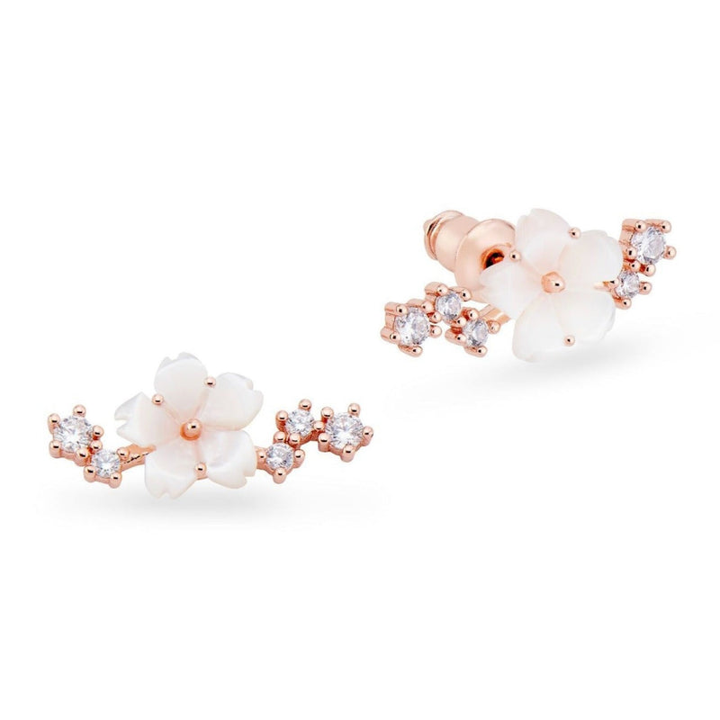 Rose Gold Sparkle Earrings