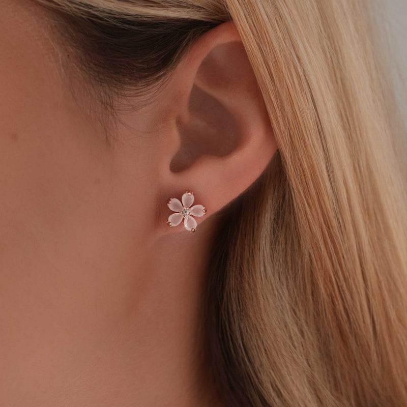 Peach Blossom Earrings