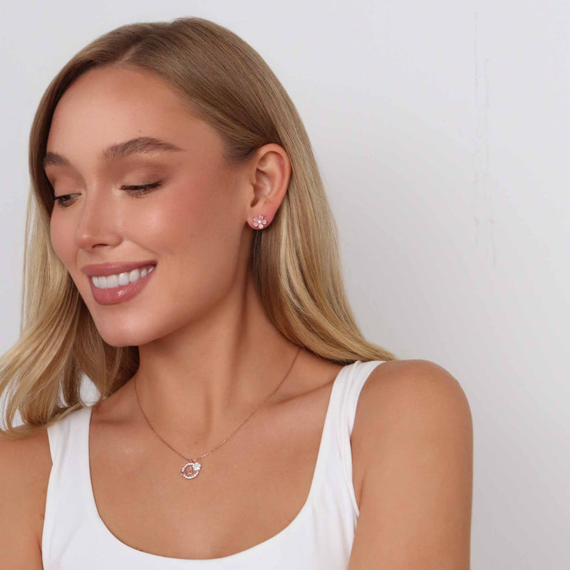 Peach Blossom Earrings