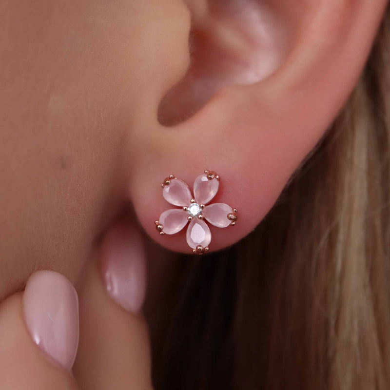 Peach Blossom Earrings