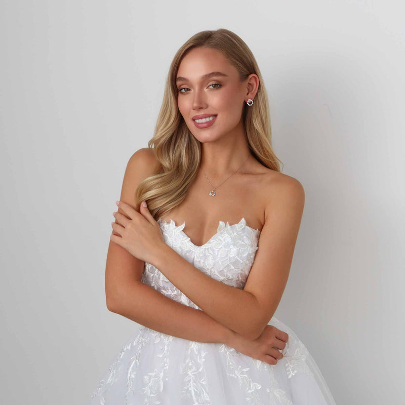 Spring Flower Silver Earrings