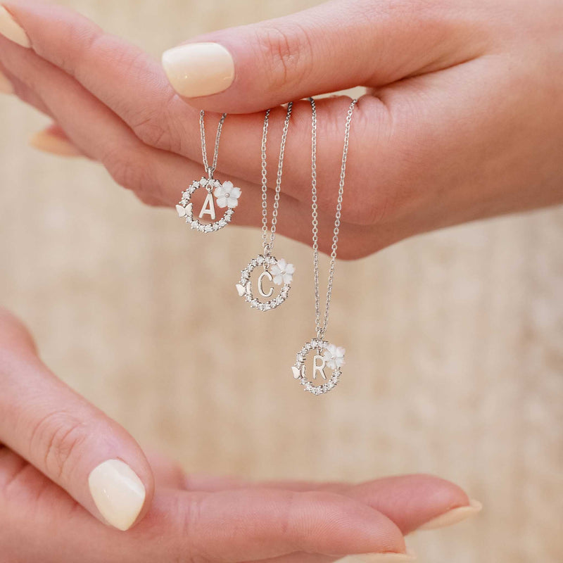 Letter Necklace - Silver