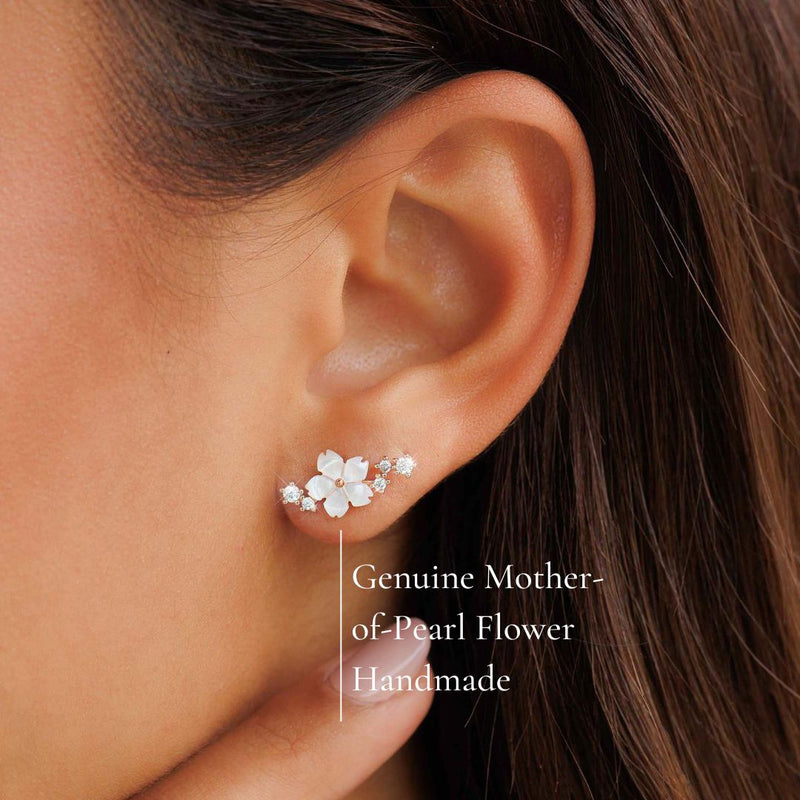 Rose Gold Sparkle Earrings