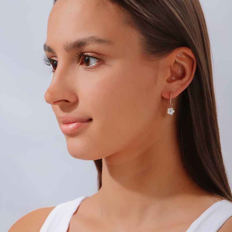 Blossom Twist Hoops Earrings