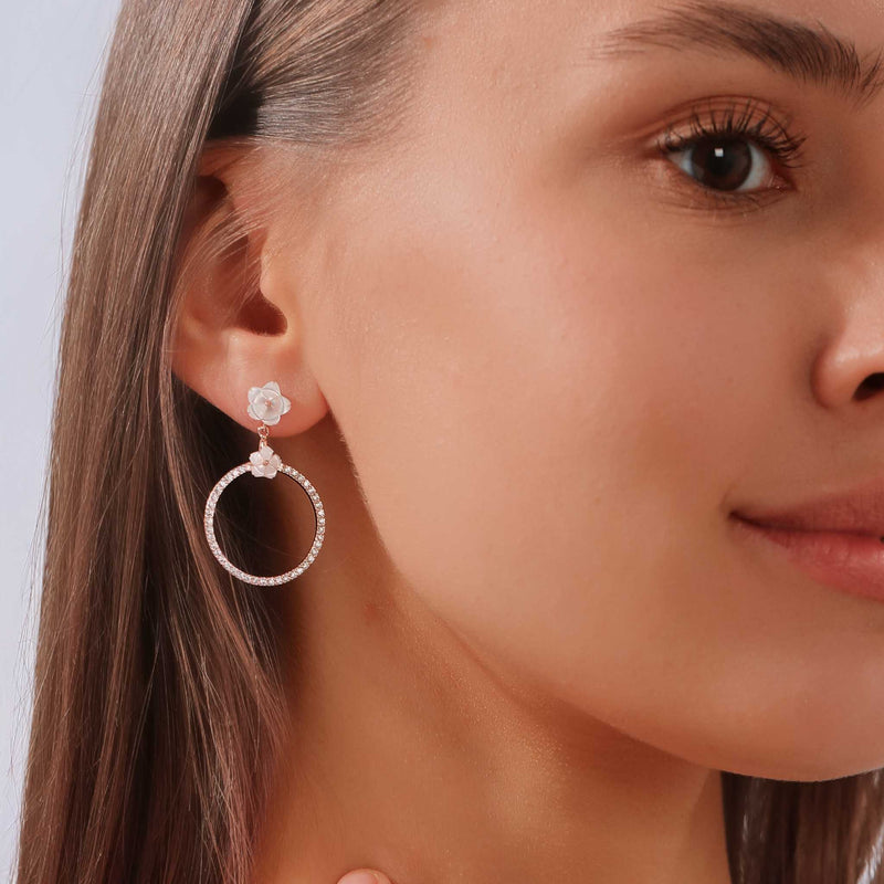 Shine Earrings Rose Gold