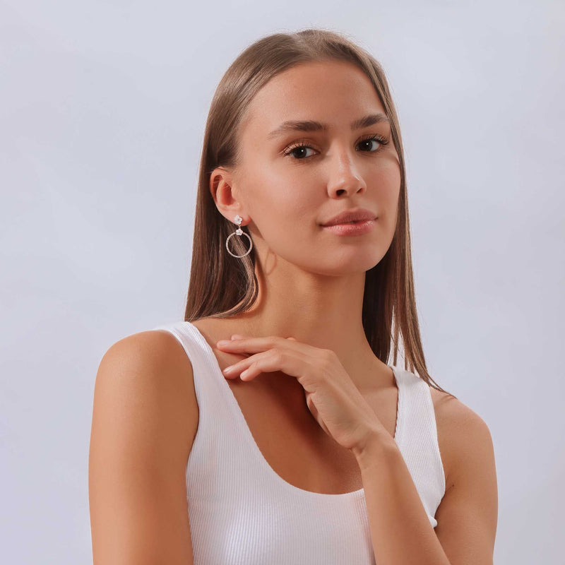 Shine Earrings Rose Gold