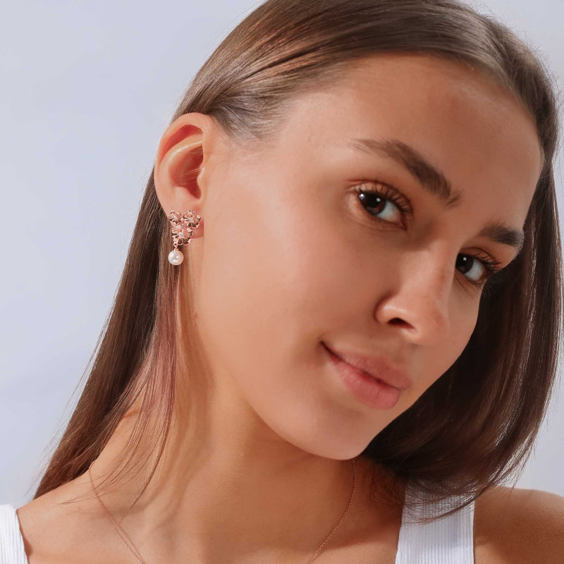 Belle Earrings Rose Gold
