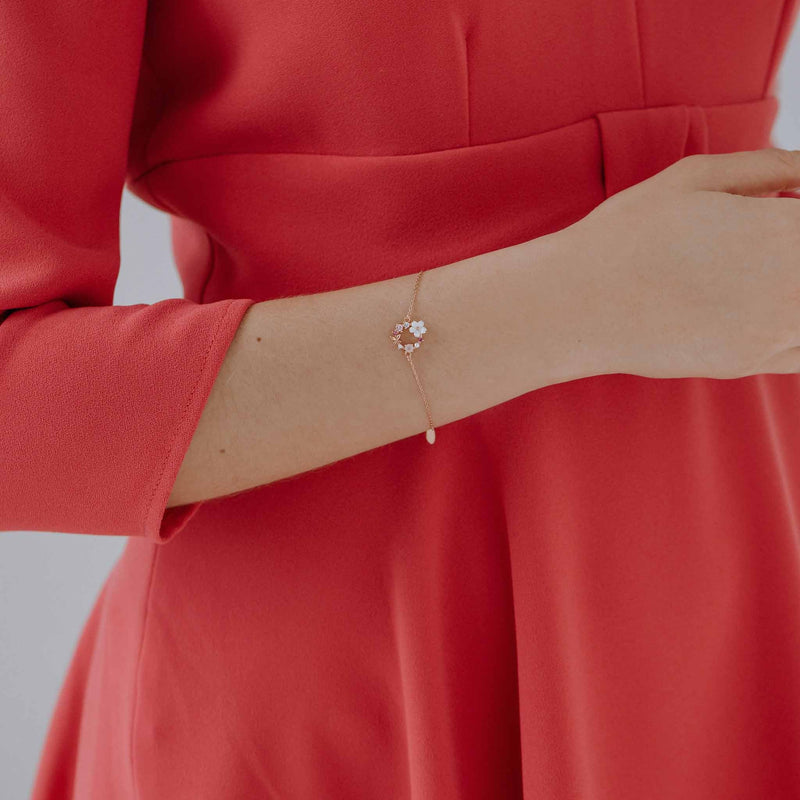 Spring Flower Bracelet Rose Gold