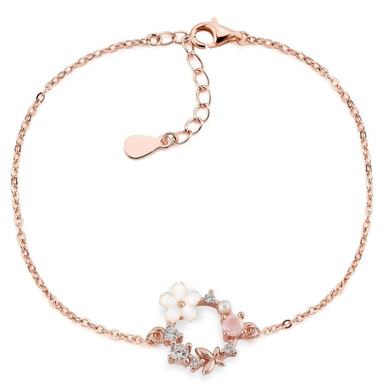 Spring Flower Bracelet Rose Gold