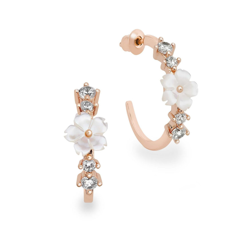 Lia Hoop Earrings Rose Gold