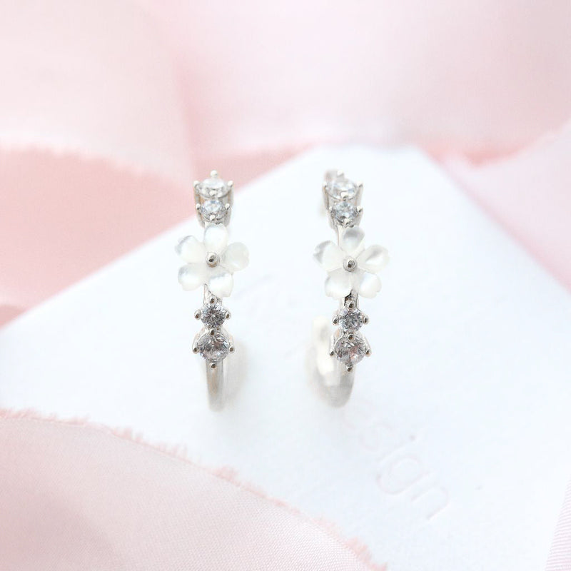 Lia Silver Hoop Earrings