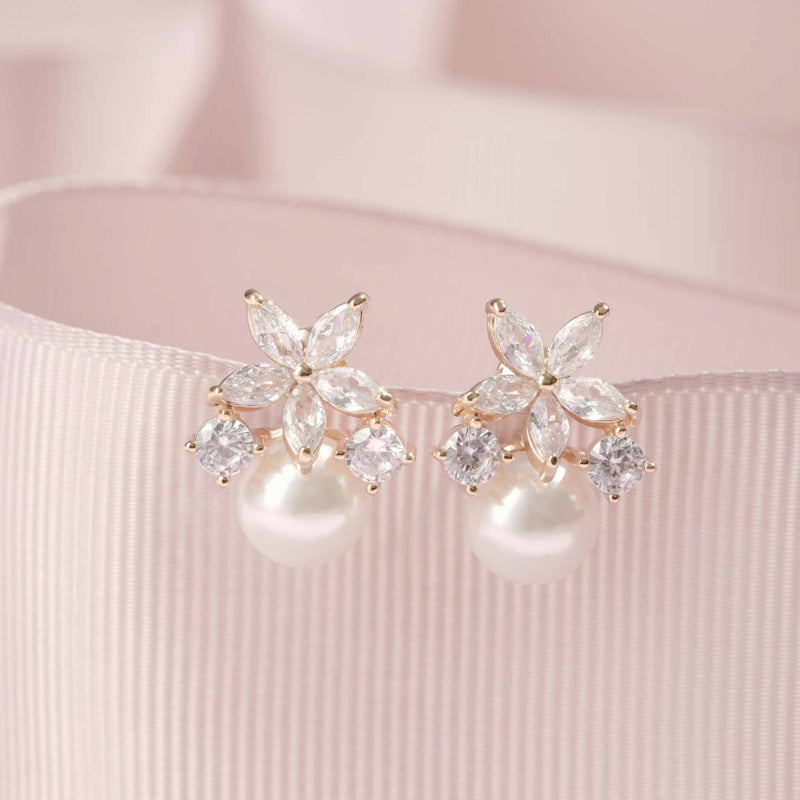 Fleur Earrings - Gold