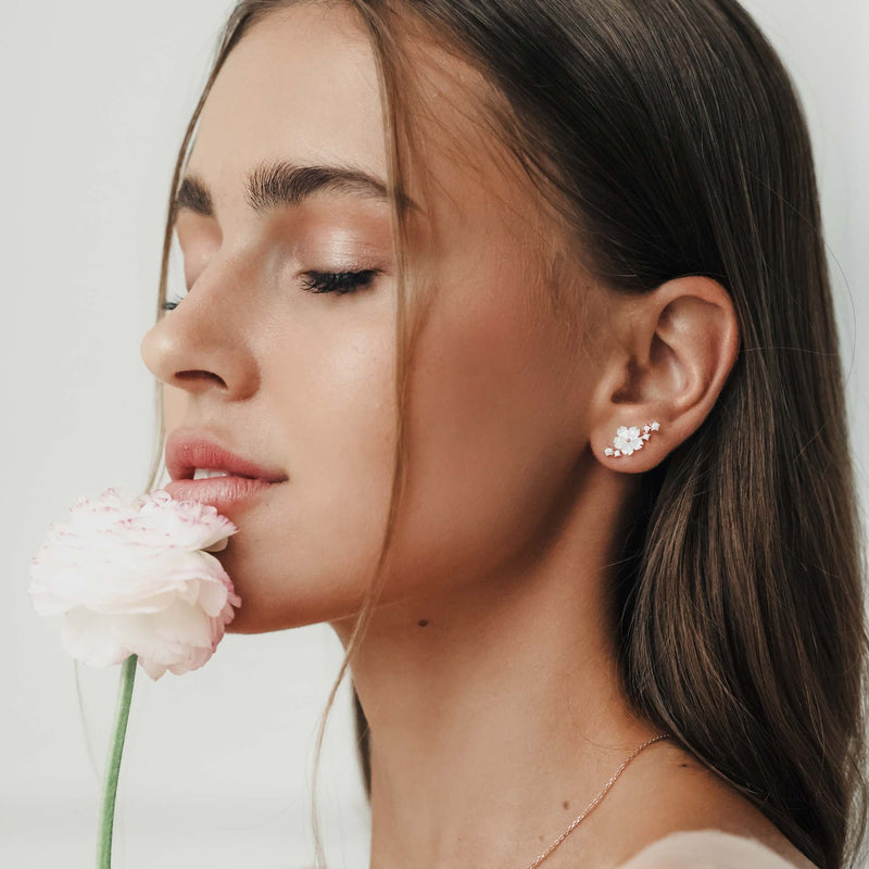 Rose Gold Sparkle Earrings