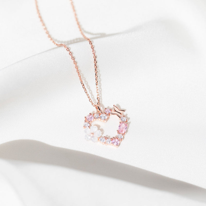 Rose Gold Heart Necklace