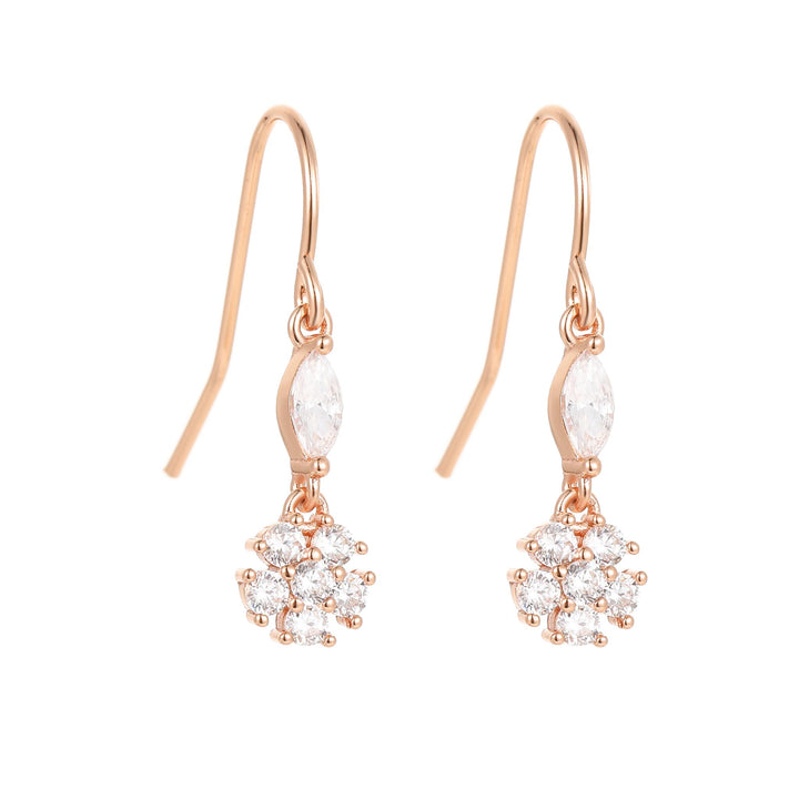 Crystal Earrings Rose Gold