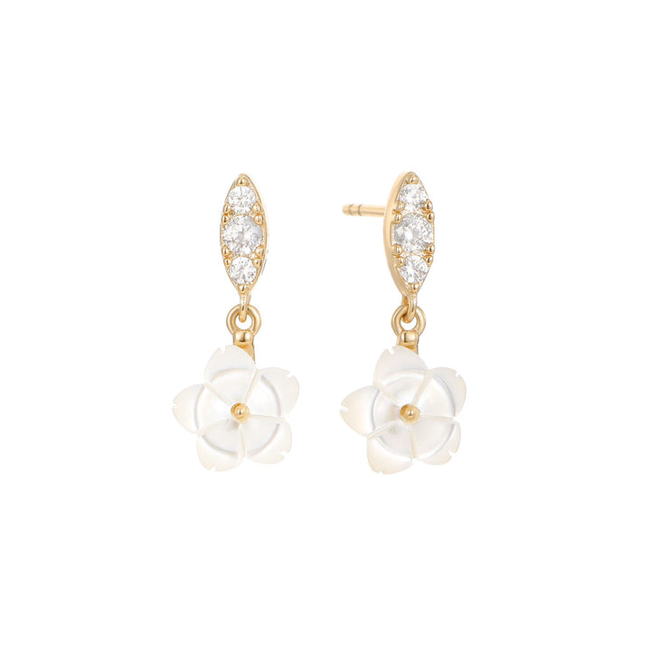 Trio Sun Earrings Gold