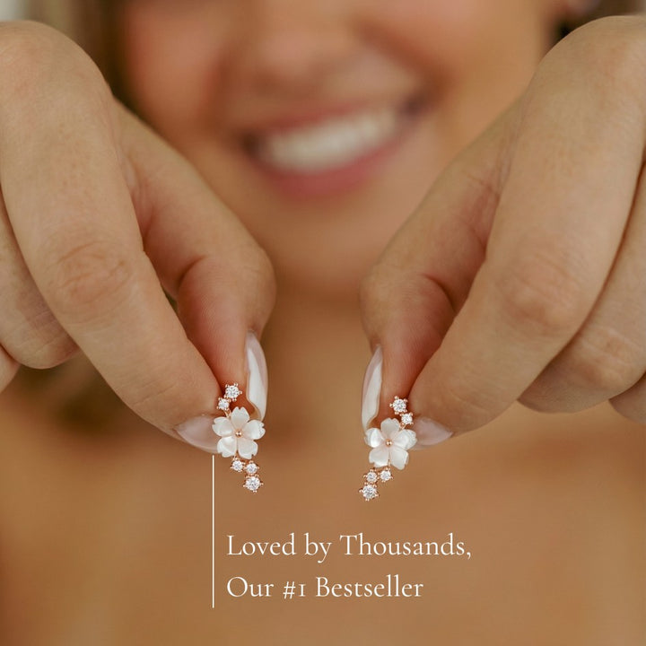 Rose Gold Sparkle Earrings