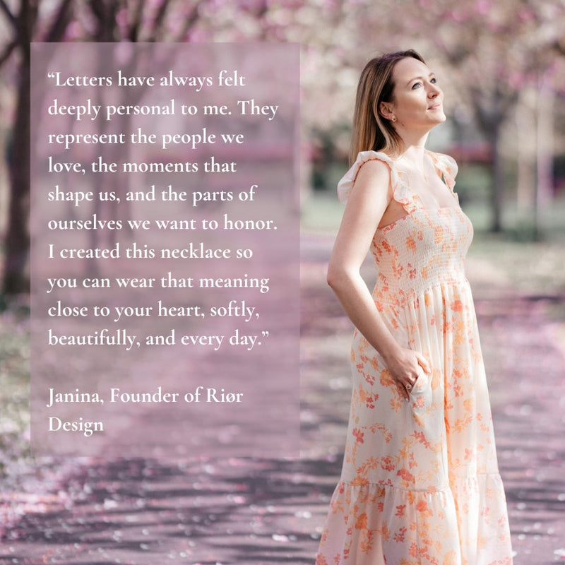 Rose Gold Letter Necklace