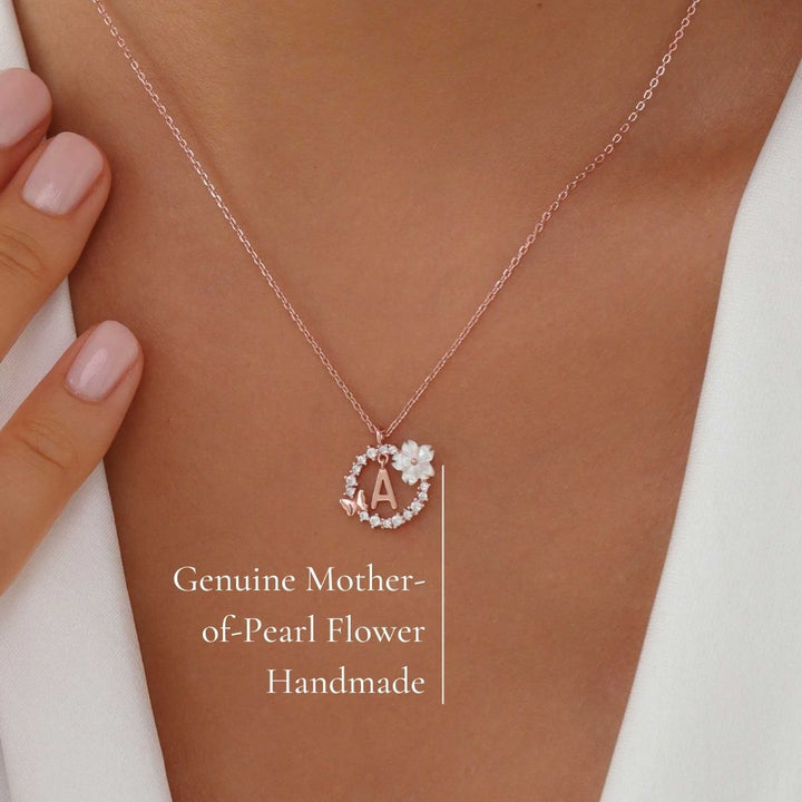 Rose Gold Letter Necklace