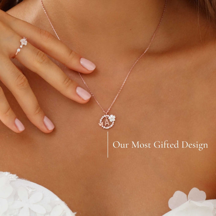 Rose Gold Letter Necklace