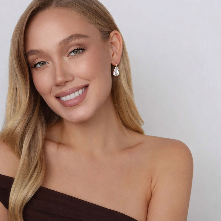 White Blush Earrings