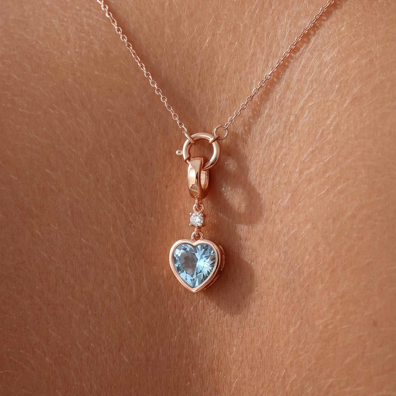 Something Blue Heart Charm