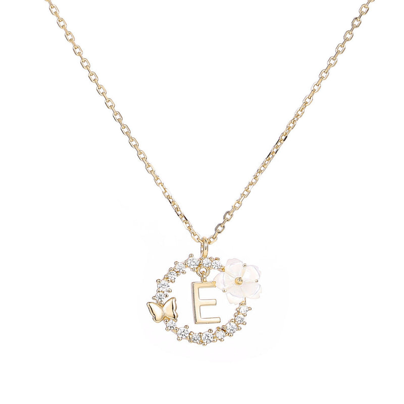 Letter Necklace Gold