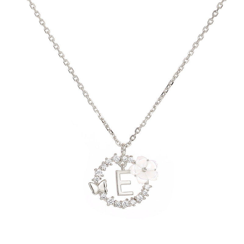 Letter Necklace Silver