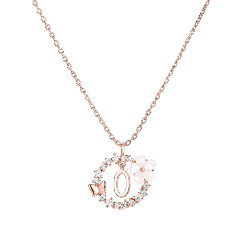 Letter Necklace, Sparkle Earrings Bundle