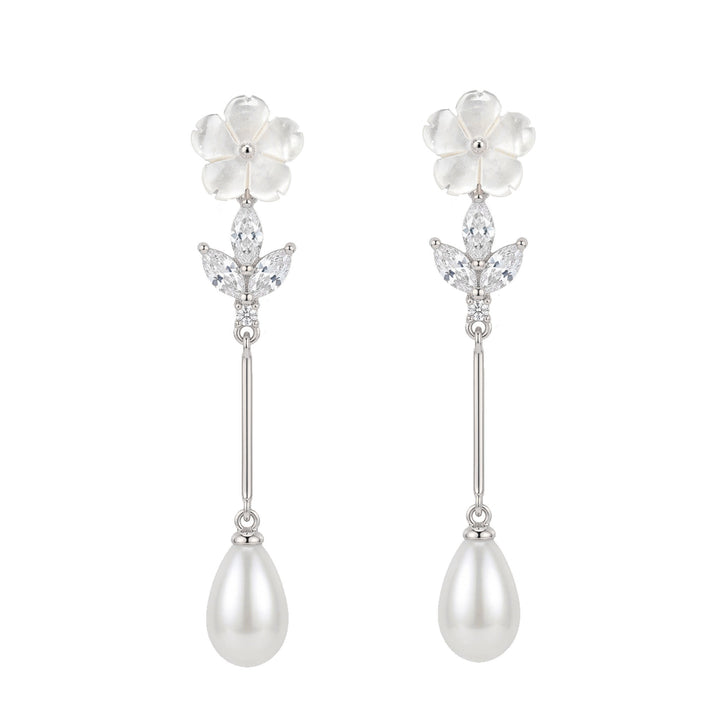 Clara Drop Earrings Silver