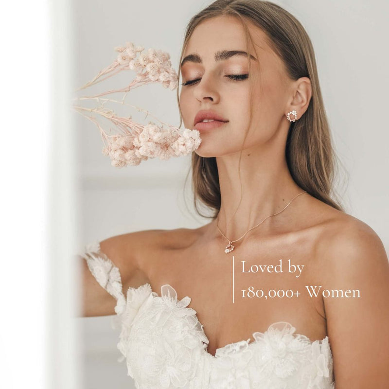 White Spring Flower Earrings