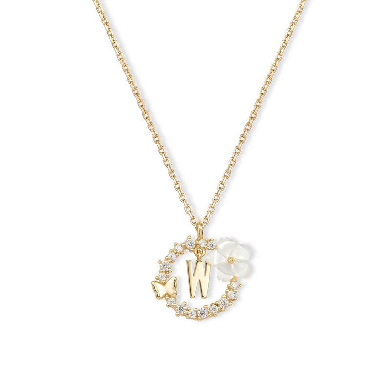 Letter Necklace Gold