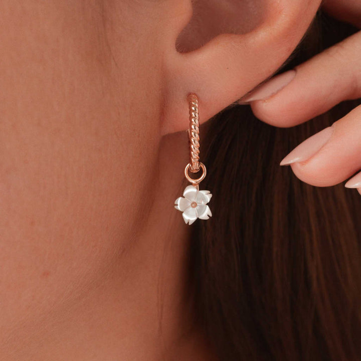 Blossom Twist Hoops Earrings