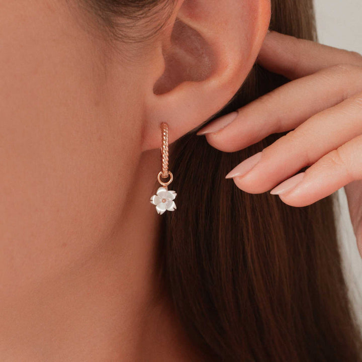 Blossom Twist Hoops Earrings