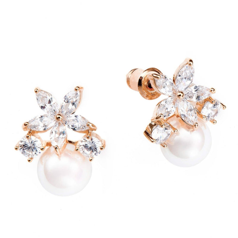 Fleur Earrings Rose Gold