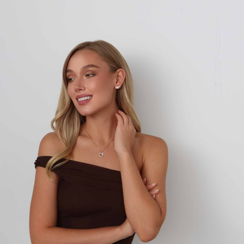 Rose Butterfly Earrings