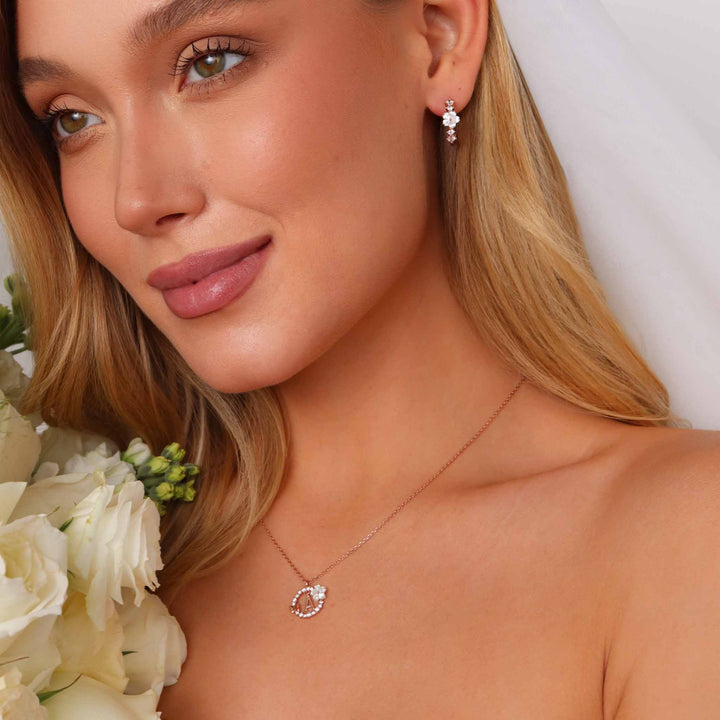 Lia Hoop Earrings Rose Gold