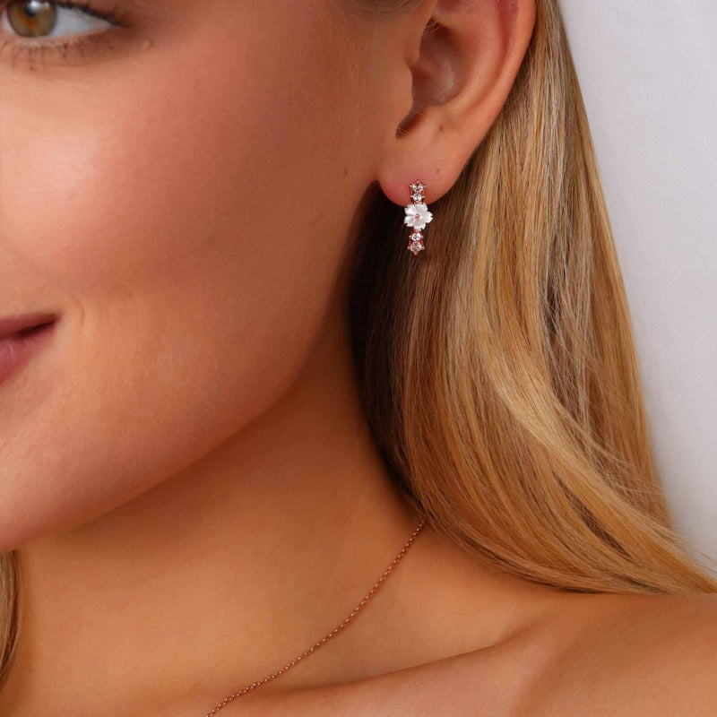 Lia Hoop Earrings Rose Gold